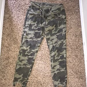 Zara camo snake bite jeans